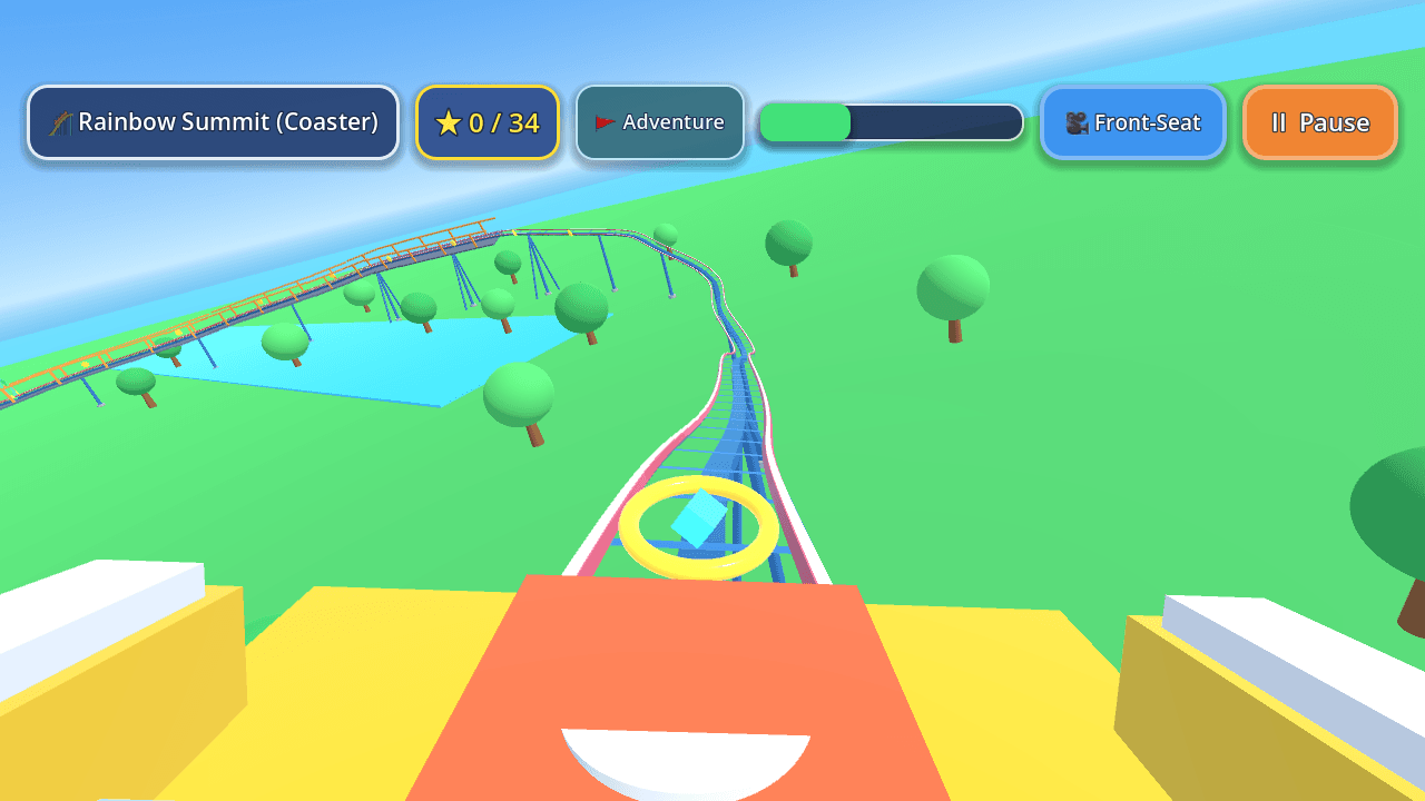 Roller Coaster Ride: Walletmix — Rainbow Summit — 27.4m Crest & First Drop